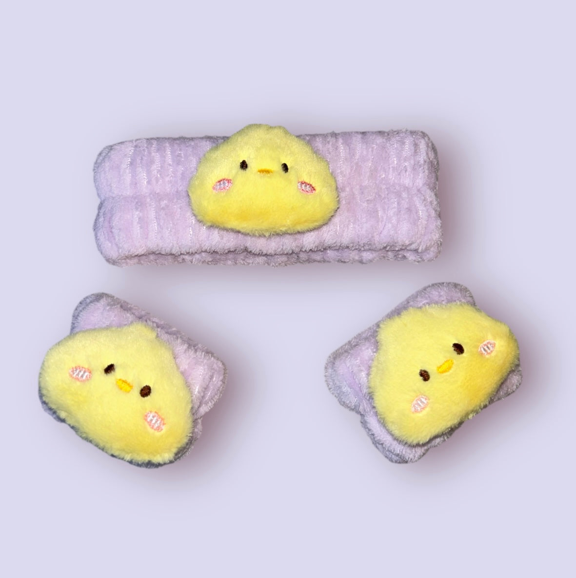 Purple Animals Spa Headband & Wristbands Set