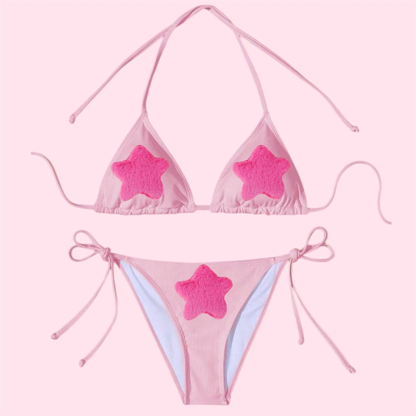 Baby Pink Shapes Bikini