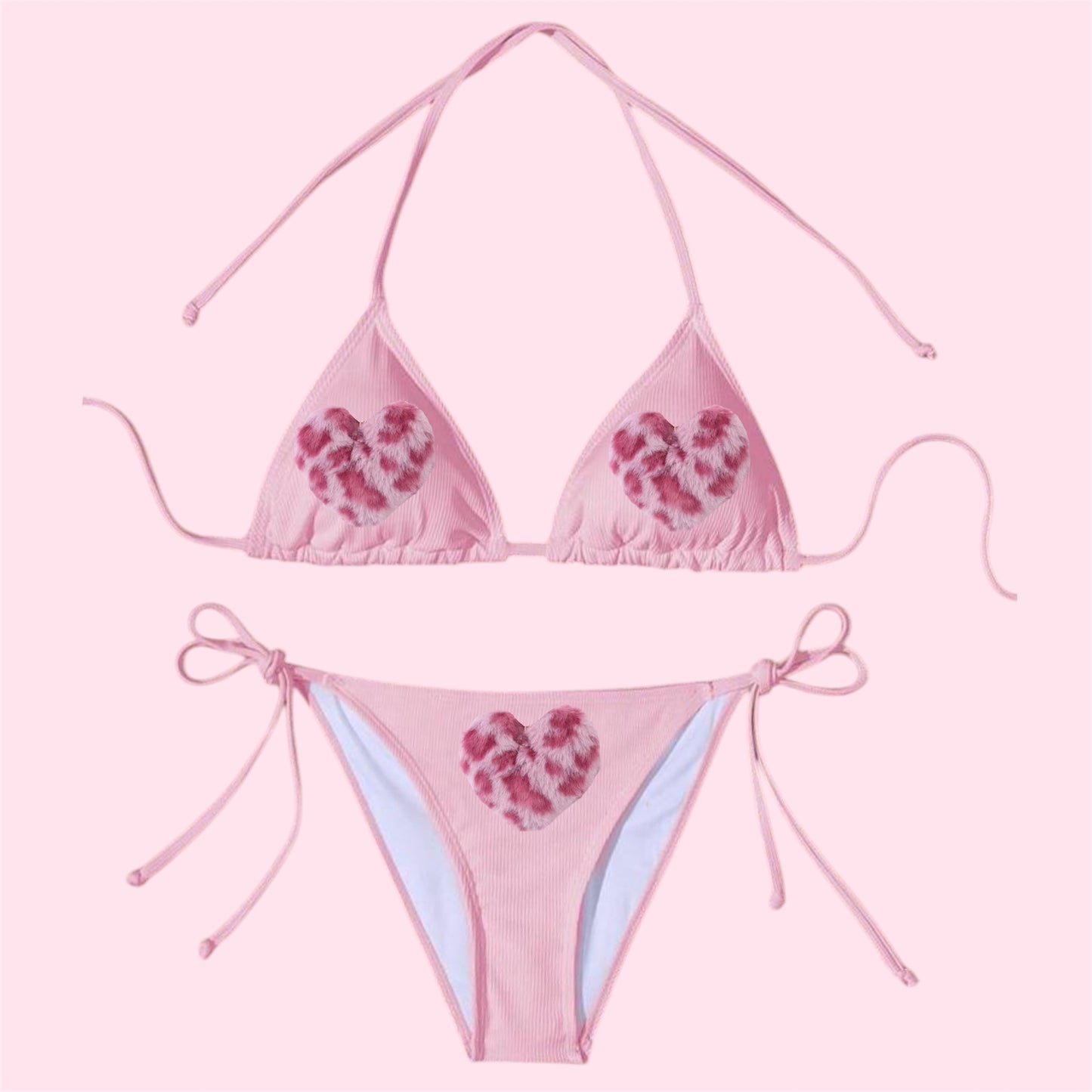 Baby Pink Shapes Bikini