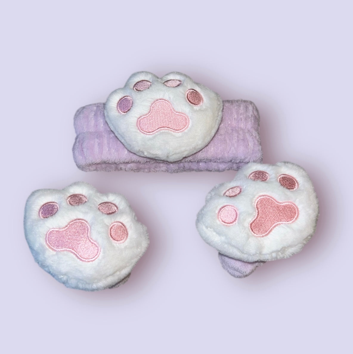 Purple Animals Spa Headband & Wristbands Set