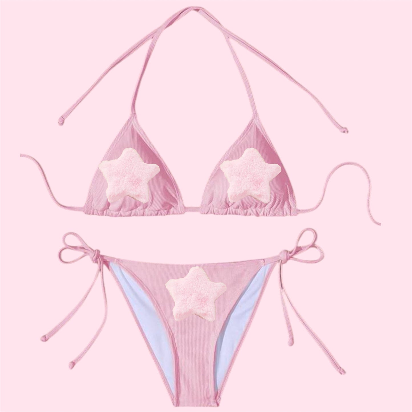 Baby Pink Shapes Bikini