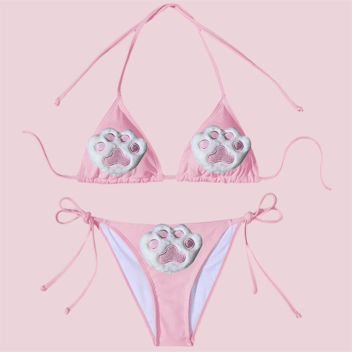 Baby Pink Shapes Bikini