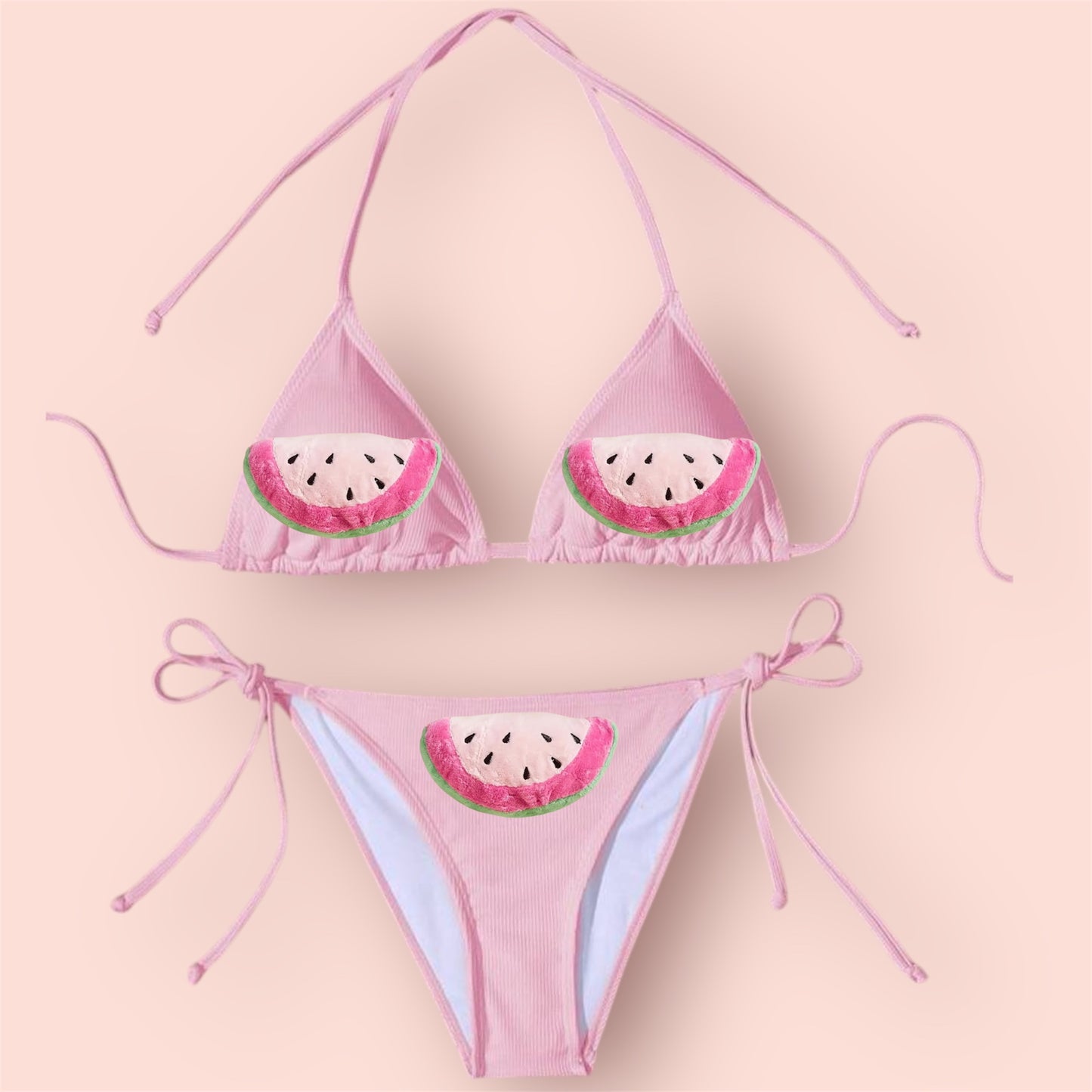 Baby Pink Fruit Bikini