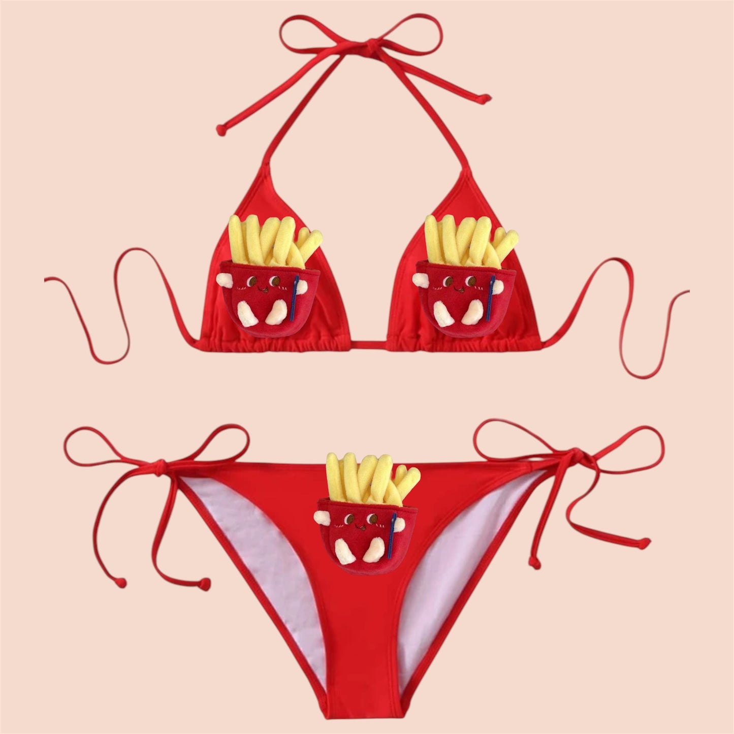 Red Food Bikini
