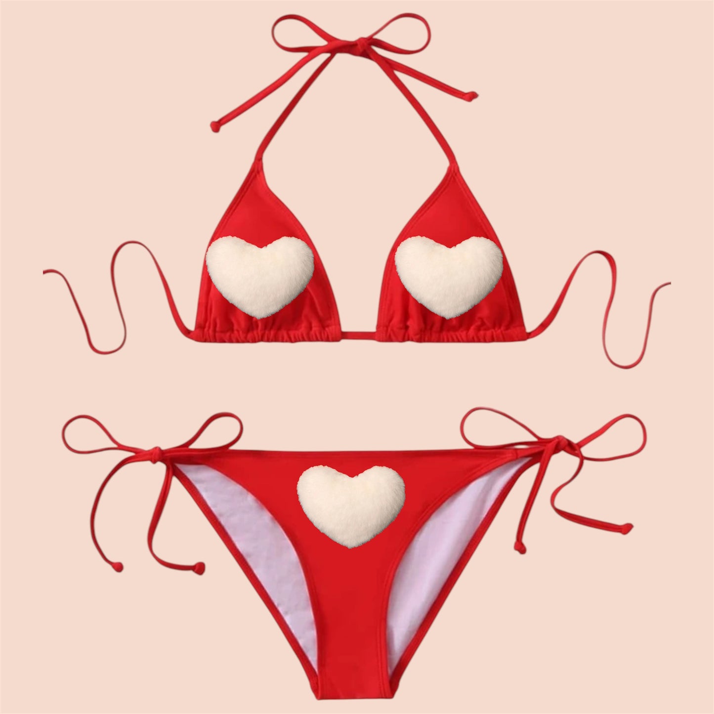 Red Shapes Bikini