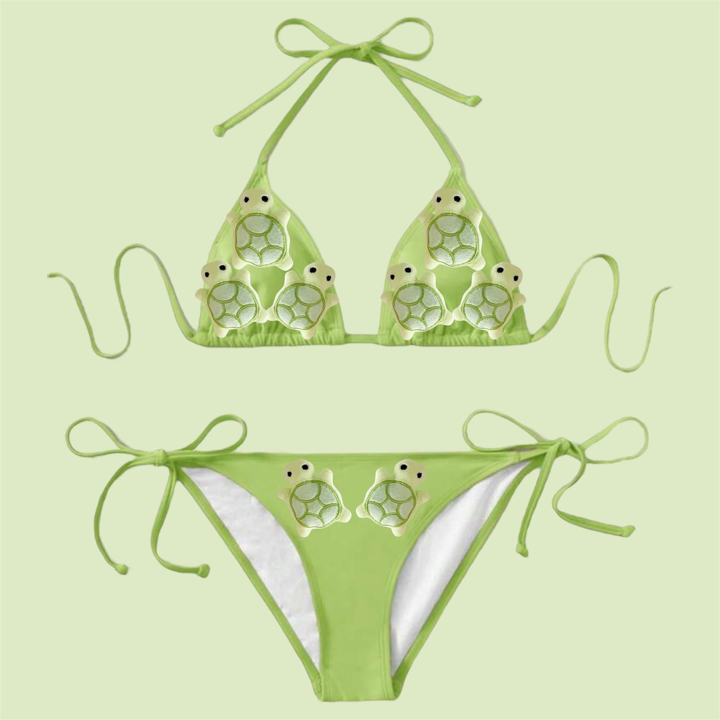 Green Animals Bikini