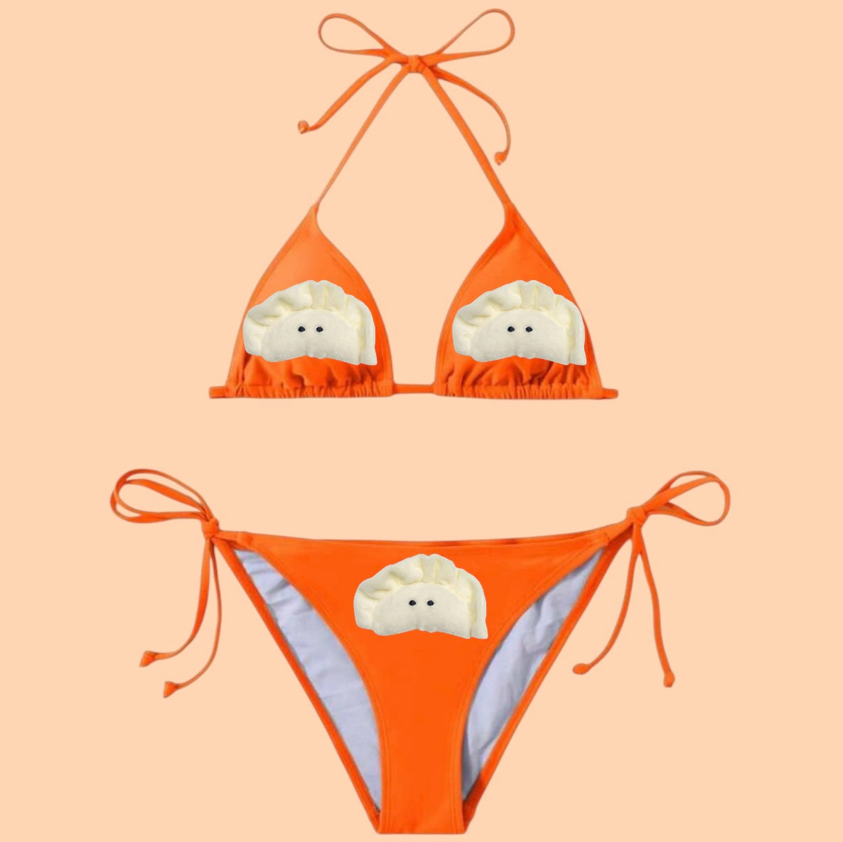 Orange Food Bikini