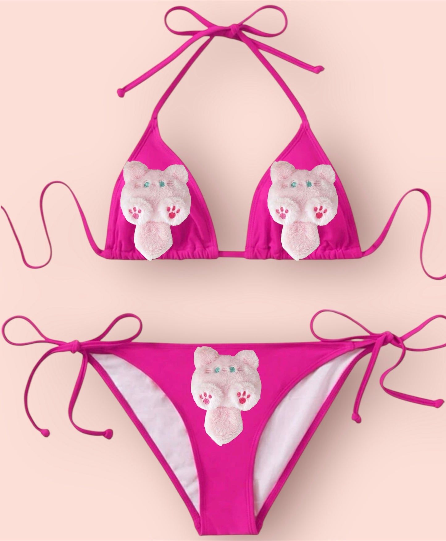 Hot Pink Animals Bikini