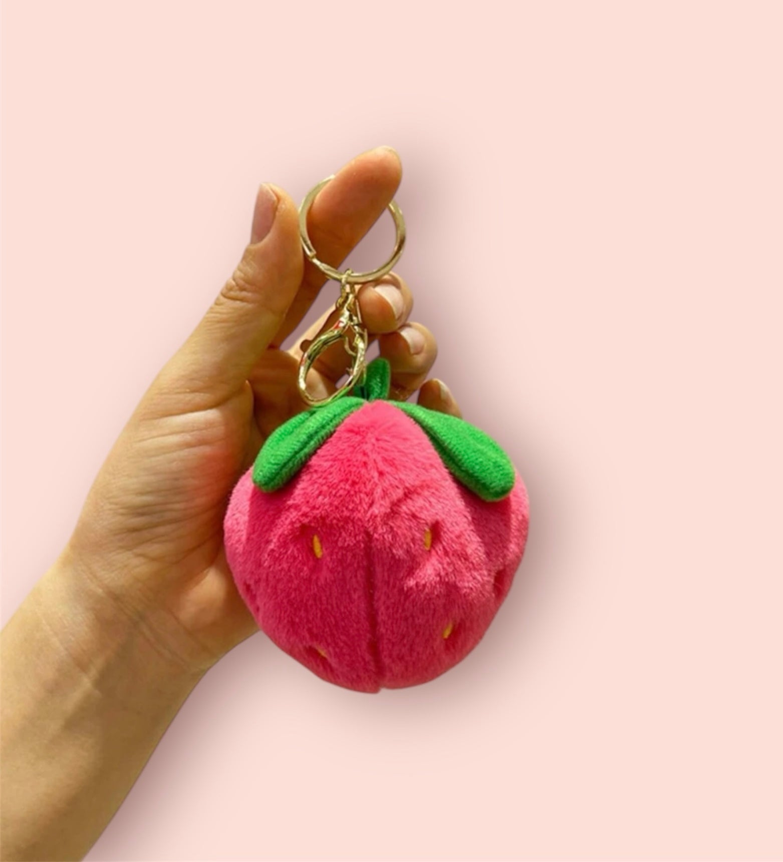 Strawberry Plush Keyring – PlushedLDN