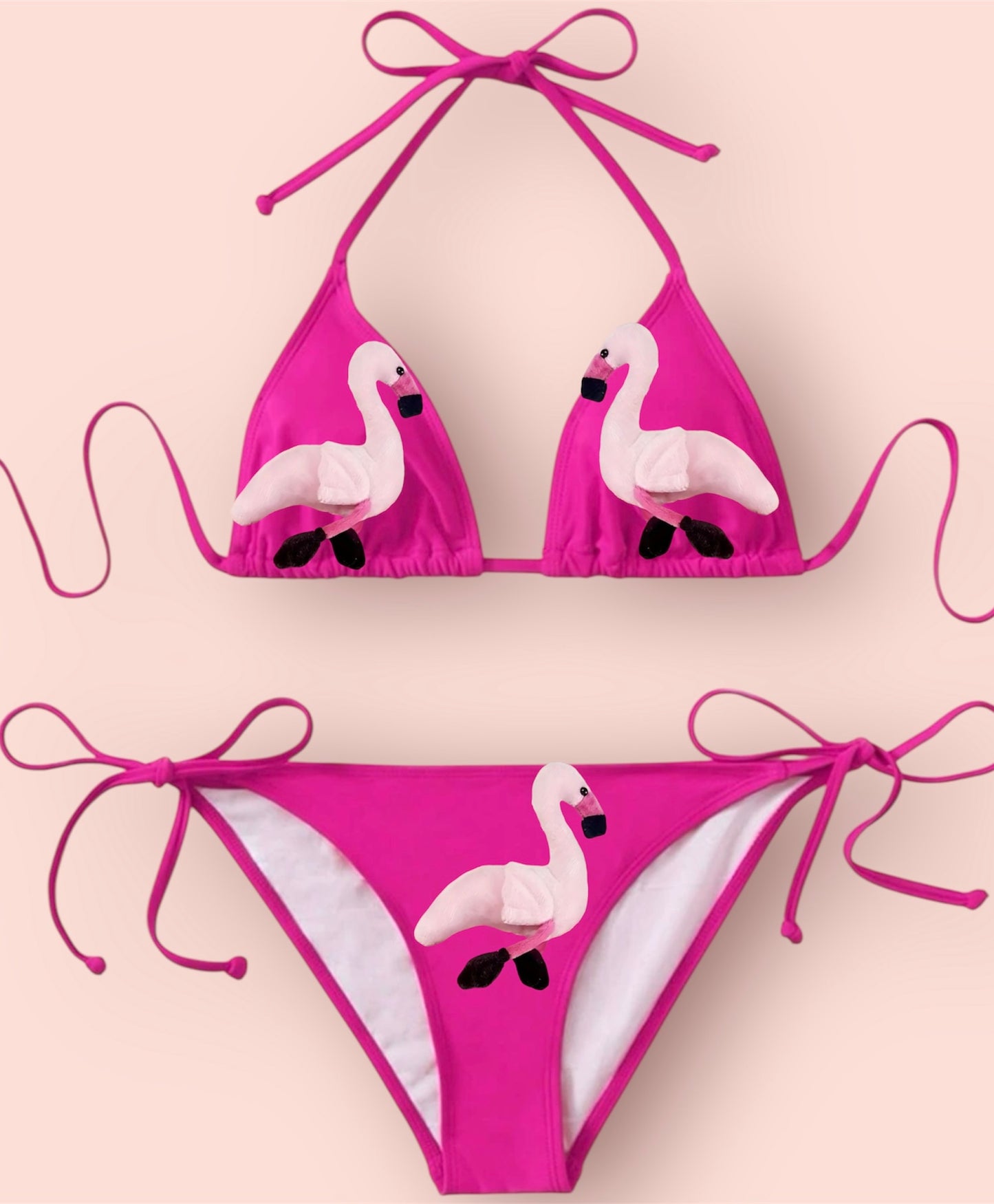 Hot Pink Animals Bikini
