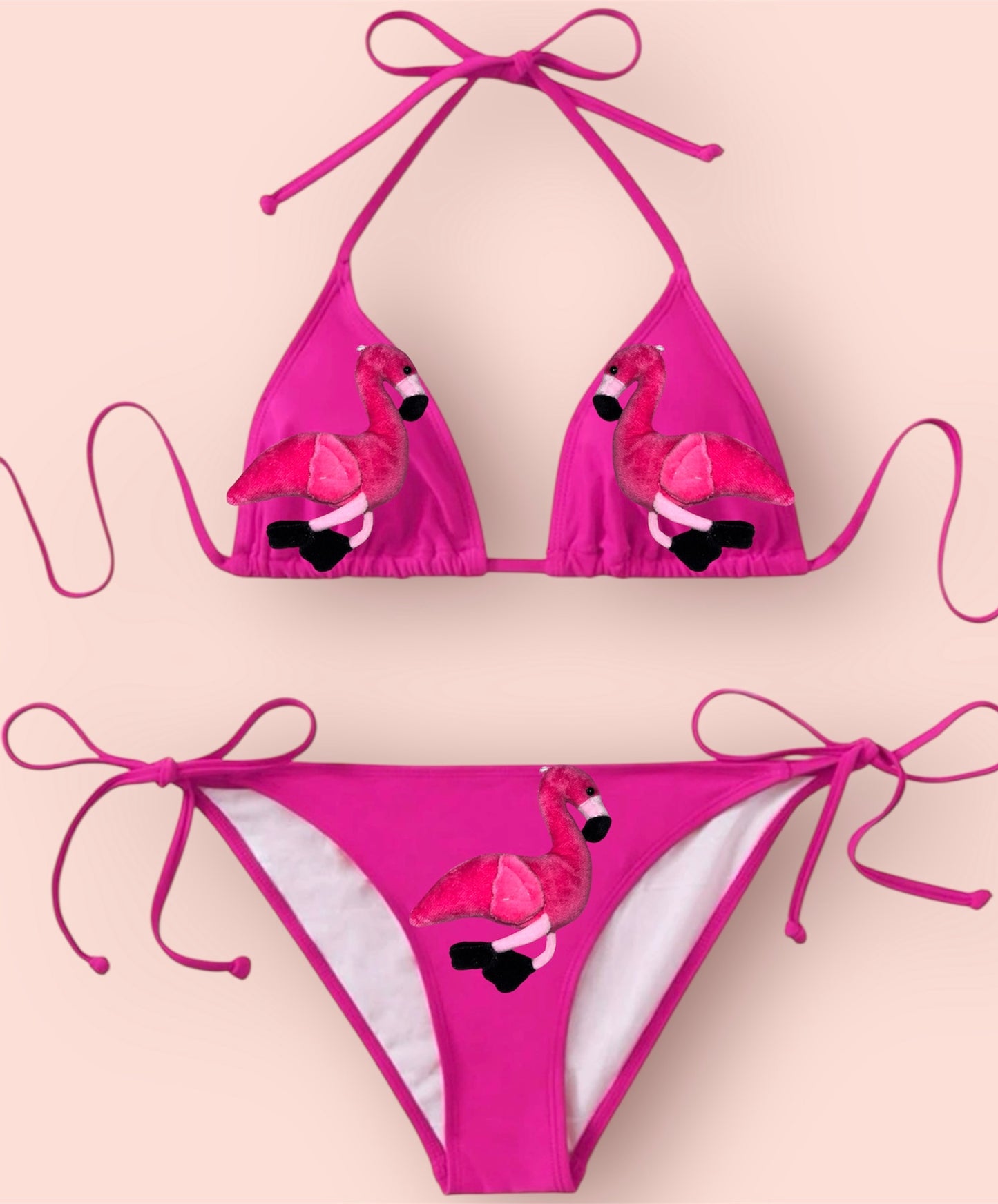 Hot Pink Animals Bikini